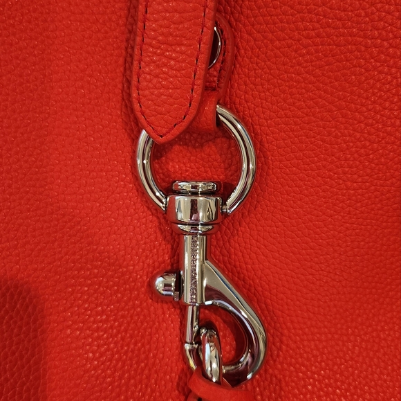 Rebecca Minkoff Megan Leather Tote Coral NWT - Picture 4 of 11